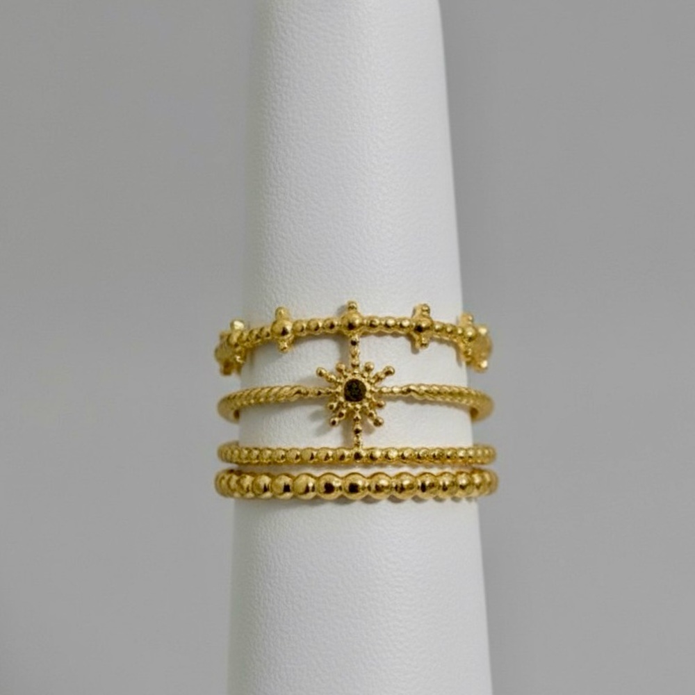 ⚜️3 for $30⚜️ Adjustable Gold Plated Celestial Star Ring